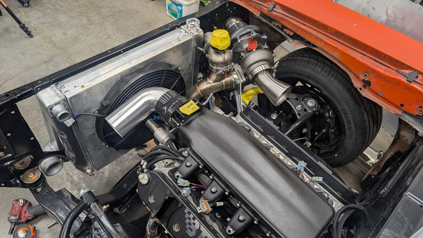 nova / camaro intercooler and radiator mount DXF file download