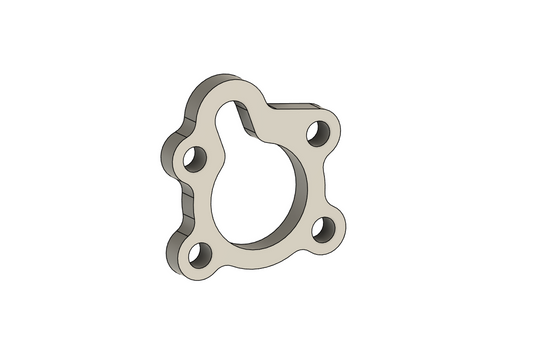 Toyota 1KZ intake flange DXF download