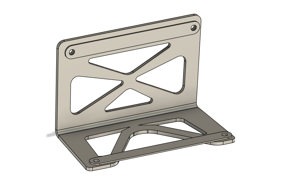 Harley Davidson Dyna pelican saddle bag bracket DXF download