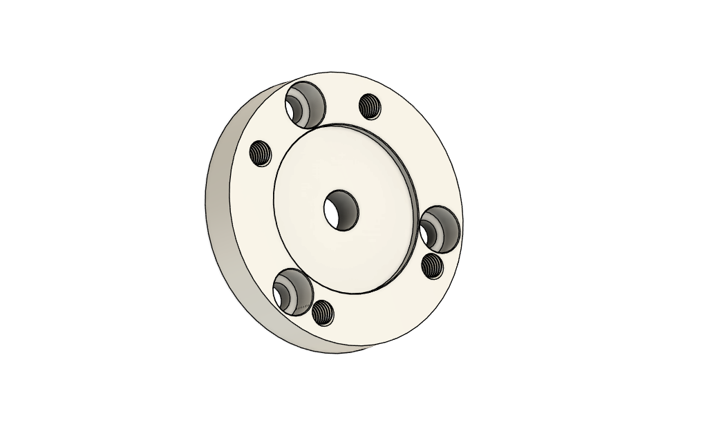 BMW getrag 260 transmission to 1350 driveshaft adaptor STEP FILE download