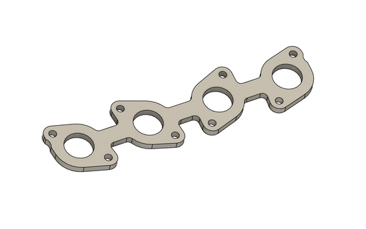 Toyota 1UZ exhaust flange DXF file download