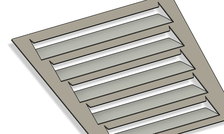 Universal hood vent DXF download