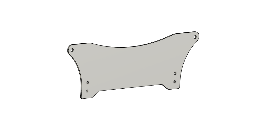 nova / camaro intercooler and radiator mount DXF file download