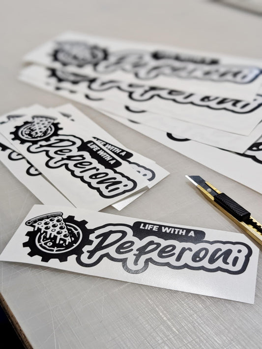geared sticker